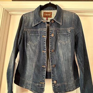 IZOD Jean Jacket Sz M Blue Denium